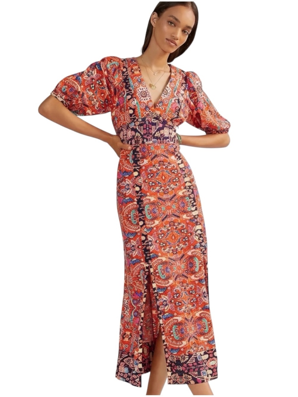 ANTHROPOLOGIE Floral Maxi Dress